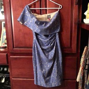 Vince Camuto NWT 1 shoulder lace cocktail dress 8